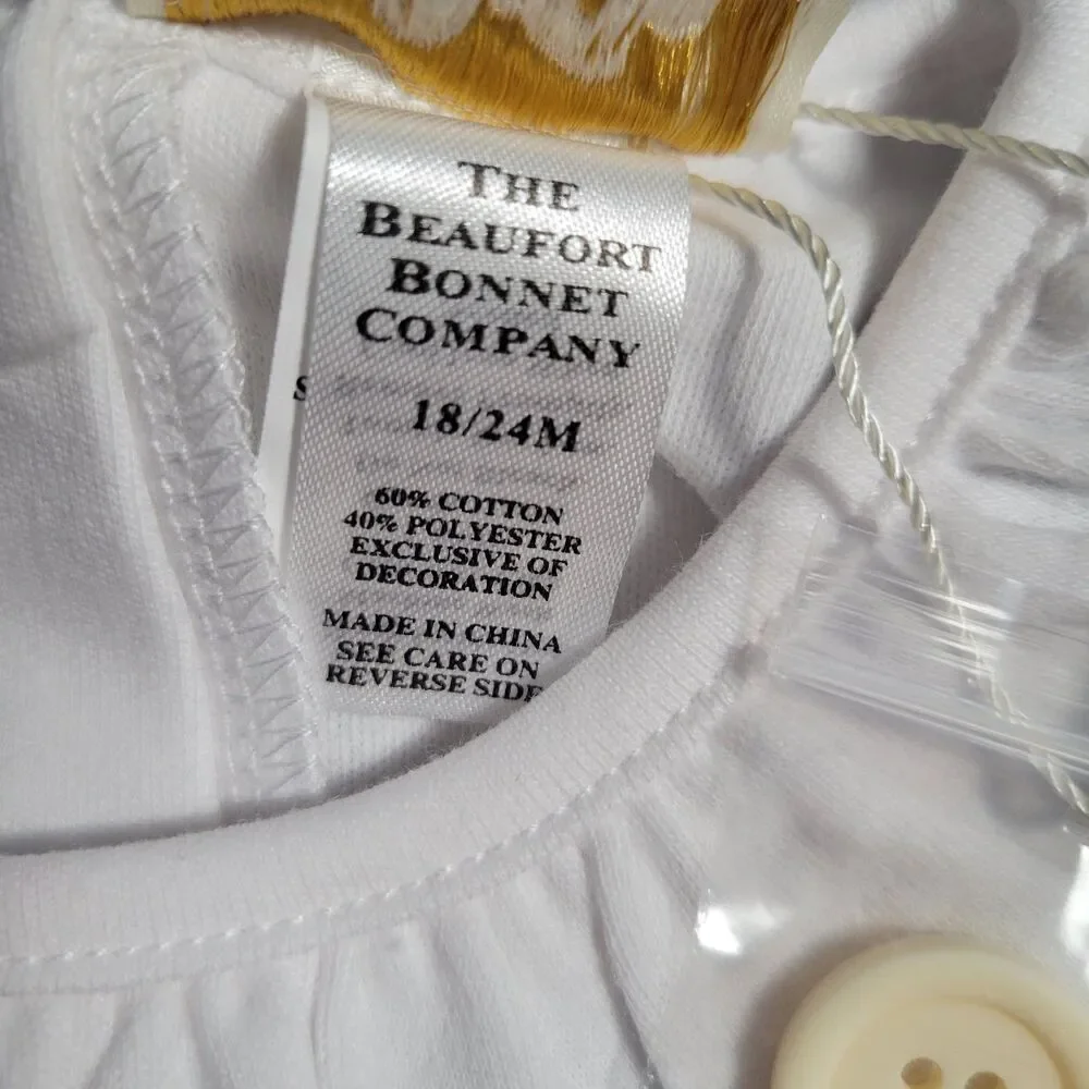 The Beaufort Bonnet Co NWT Classic Plaid Brooksy Bubble Romper Set Girls 18-24M